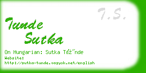 tunde sutka business card